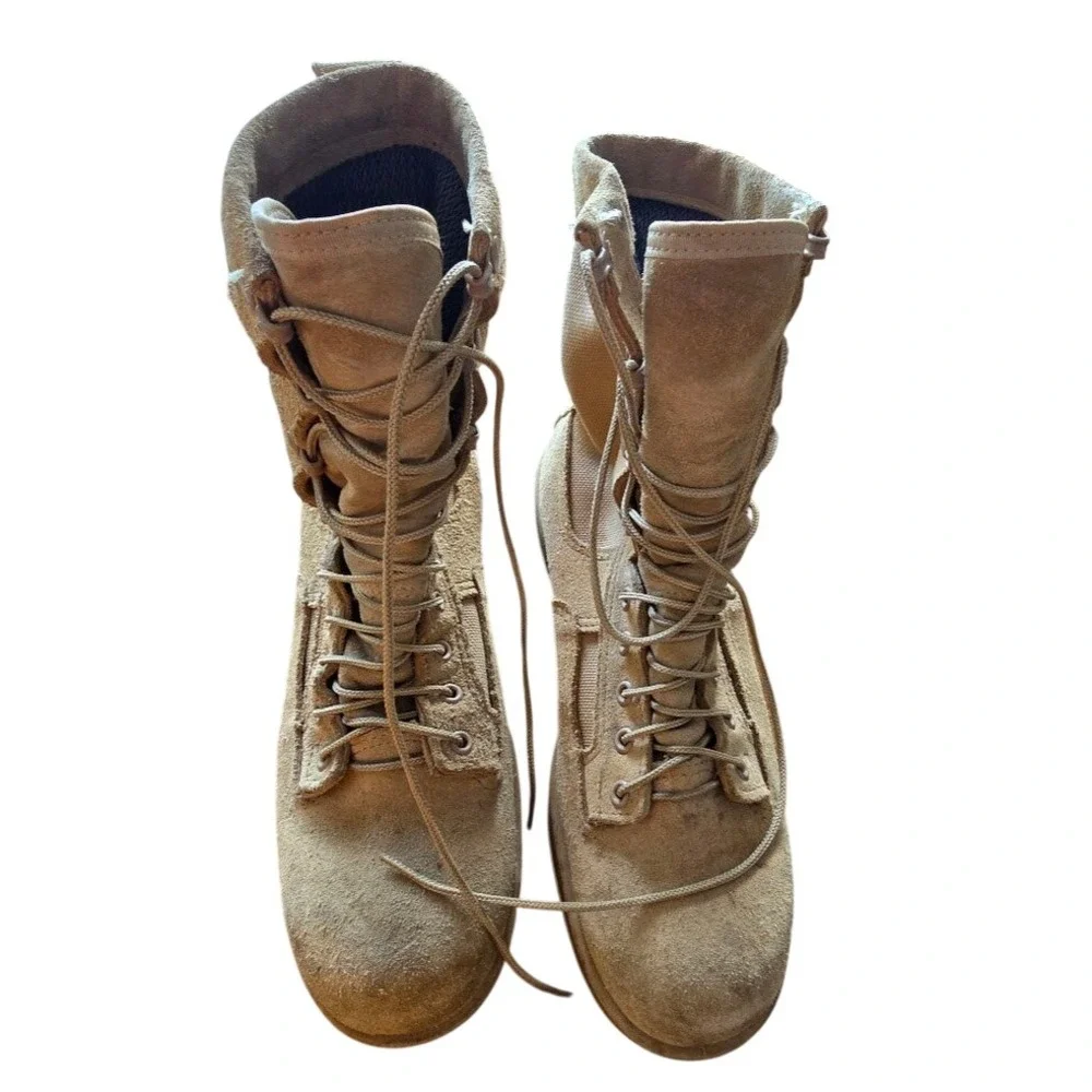 Altama U.S Military Combat Boots Men (S) 9R Tan Suede Tactical Army Vibram Sole